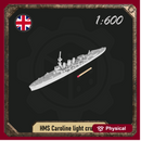 1/600 HMS Caroline light cruiser