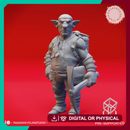 Deep Gnome Miner - Tabletop Miniature (Pre-Supported)