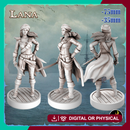Pirate Adventurer  Fighter Lana - Pirate Fighter Adventurer - 75mm + 35mm Scale