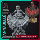 Anabelle - Awakend Puppet Necromancer - PRESUPPORTED - 32mm scale