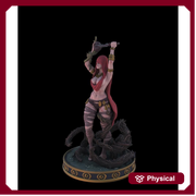 Female Cult Fanatic, Cleric, Warlock, Witch Miniature | 28mm, 32mm,54mm, 75mm, 100mm Scales | Pathfinder Figure | DnD | Figurine unpainted | - Only-Games
