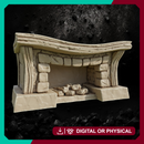 Wood Fireplace - Cottage Stone Hearth STL for DnD & Wargaming