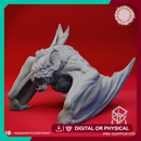 Crawling Dire Bat - Tabletop Miniature (Pre-Supported)