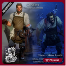 Gustave The Blacksmith - Living and Undead alts mini - 54mm