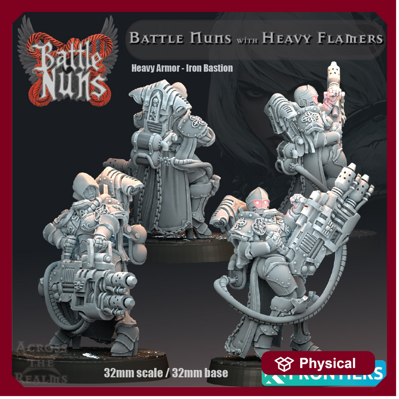 Battle Nuns with Heavy Flamers - Heavy Armor