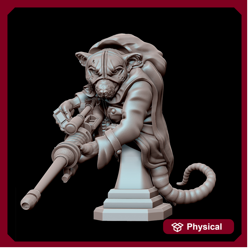 FANTASY WWII REICH RATMAN (SNIPER) BUST - Only-Games