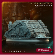 Sci-Fi Miniature Transport Vehicle Hallowed Sisters Absolution | 28mm/32mm Scale, 120mm x 90mm Oval BASE | Resin Mini | Archvillain Games - Only-Games