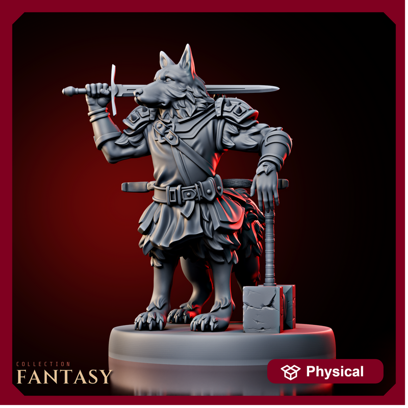 Dog Centaur w/ Sword & Hammer 1 - Only-Games