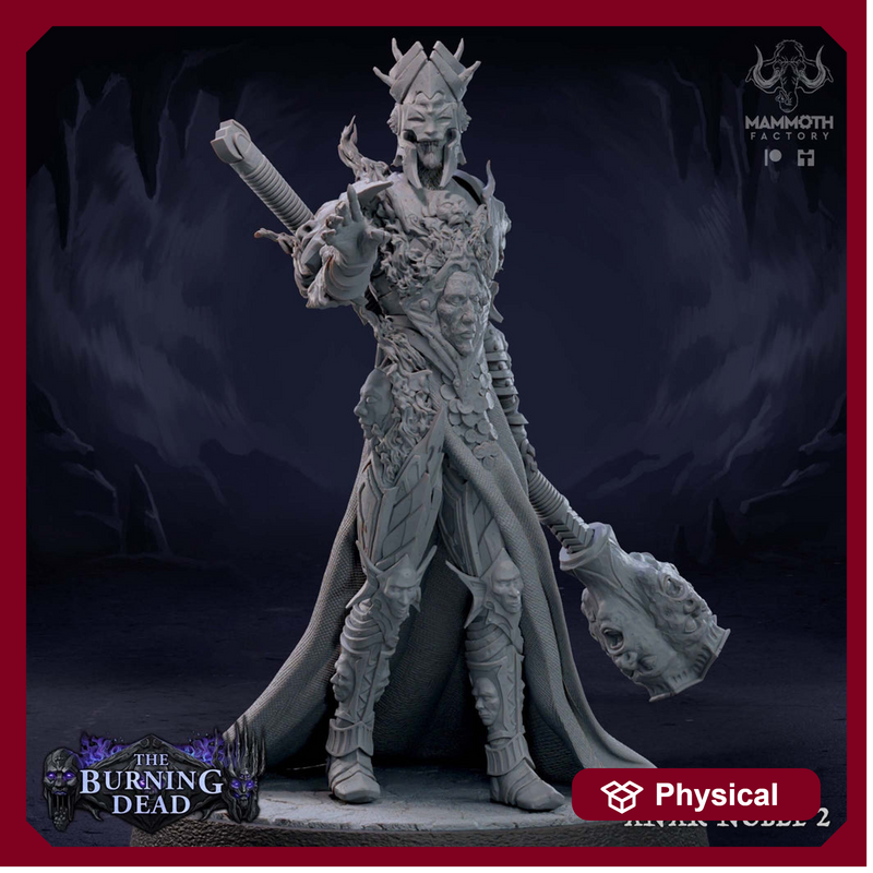 Undead Lich, Death knight, Mummy Lord  Unpainted | 28mm,32mm,54mm,75mm,100mm Scale | Resin Dungeons and Dragons D&D 5e  | Pathfinder | - Only-Games
