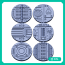 Sci-Fi Industrial Floor Base Toppers – 32mm Round Bases