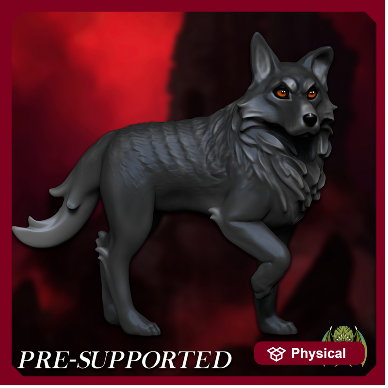Moony The Wolfhound [PRE-SUPPORTED] Dog Wolf Hound