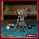 Frogfolk Spearman 03 - 32mm - DND - Pathfinder