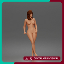 naked Woman Standing in Relaxed Pose