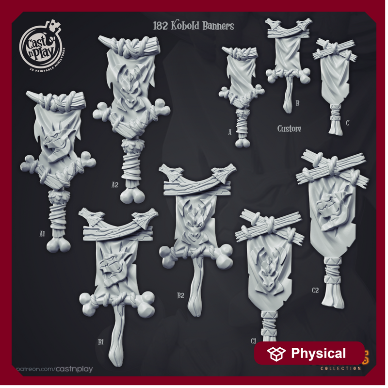 Kobold Banners (9 Models) - Only-Games