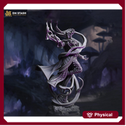 Female Elf, Drow Sorcerer, Wizard, Warlock | Unpainted Miniature | 28mm,32mm,54mm,75mm,100mm Scales |Dungeons & Dragons Pathfinder| DM Stash - Only-Games