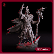 Undead Warlock Lich Death Knight | 28mm,32mm,54mm,75mm,100mm Scale | Undead Dungeons & Dragons 5e Miniatures | Pathfinder |Figurine DnD Mini - Only-Games
