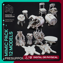 Mimic Pack - 12 Models - Hidden and Discovered - PRESUPPORTED - 32mm scale.