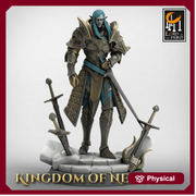 High Elf Lord Paladin, Moon Elf,  Eladrin  Unpainted Miniature | 28mm, 32mm,54mm,75mm, 100mm Scales | Dungeons and Dragons | Pathfinder | - Only-Games
