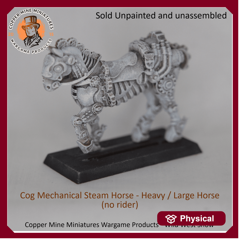 Cog Division Heavy Mitchell Mechanical Steam Horse (horse Only - Large Varient) (CMMWP023)