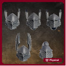 Black Gryphons Heads Set