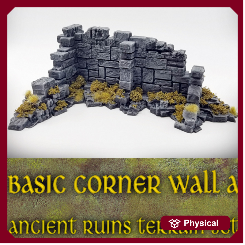 Basic Corner Wall A: Ancient Ruins Terrain Set - Only-Games