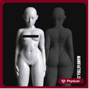 Sub Series 98b - Naked & Kneeling Female Prisoner Slave