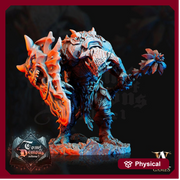 Tanarukk Demon DnD | 70mm | Foot soldier Demon | Skulltaker Daemon Khorne | 32mm scale | Out of the Abyss | Demon | Dungeons and Dragons | - Only-Games