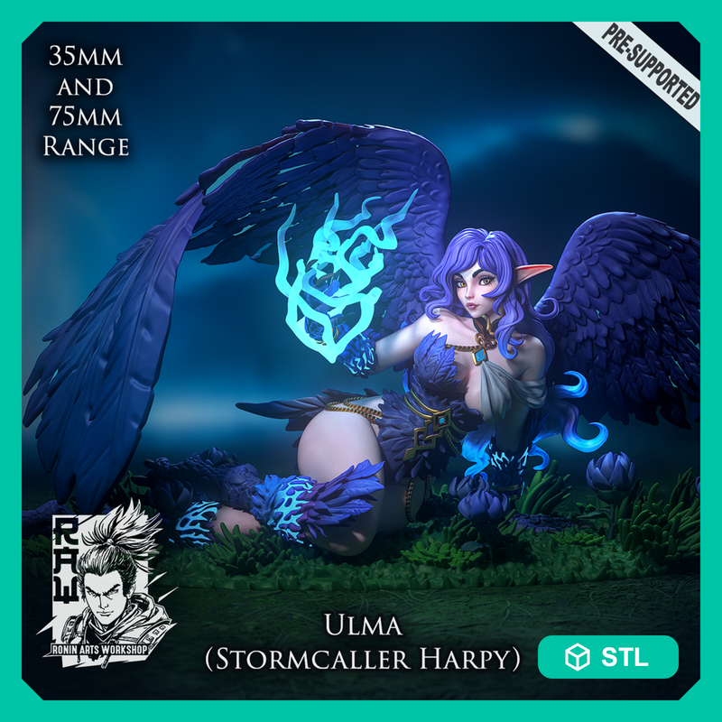 Ulma - Storm Harpy - STL only - Only-Games