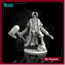 (L 0006) Frozen giant viking with hammer