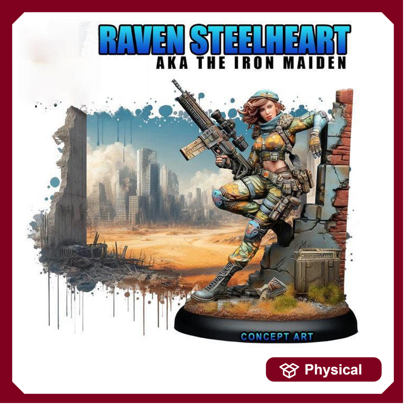 Female Sci-Fi Warrior Soldier, PC NPC Unpainted Resin Miniature | NSFW Topless & Nude versions | 28mm, 32mm,54mm, 75mm, 100mm Scales |DnD 5e - Only-Games