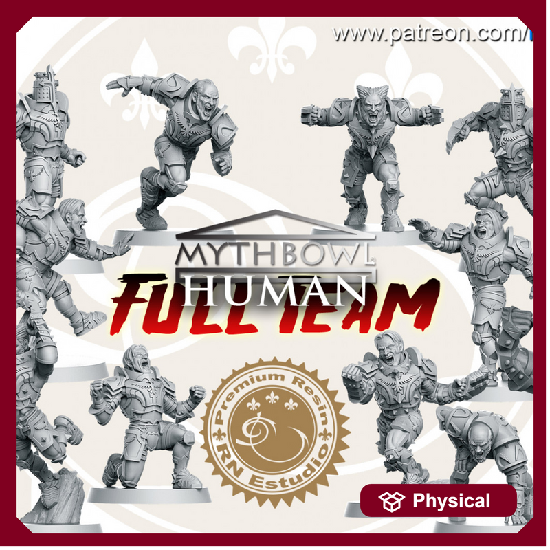 Human Team 16 miniatures Fantasy Football 32mm - Only-Games