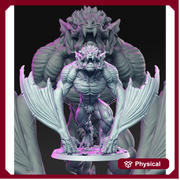 Vampiric monstrosity Giant Dire Bat- | 28mm and 32mm Scale | Giant Bat Miniature | Dungeons and Dragons | Pathfinder | Varghulf Courtier | - Only-Games