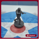 1/72 3D Printed WWII US Ranger Pose 1 (x10)