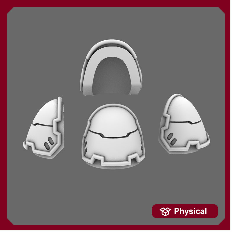 Space Knights V4 Savage Plain Shoulder Pads Type D X 10
