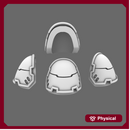 Space Knights V4 Savage Plain Shoulder Pads Type D X 10