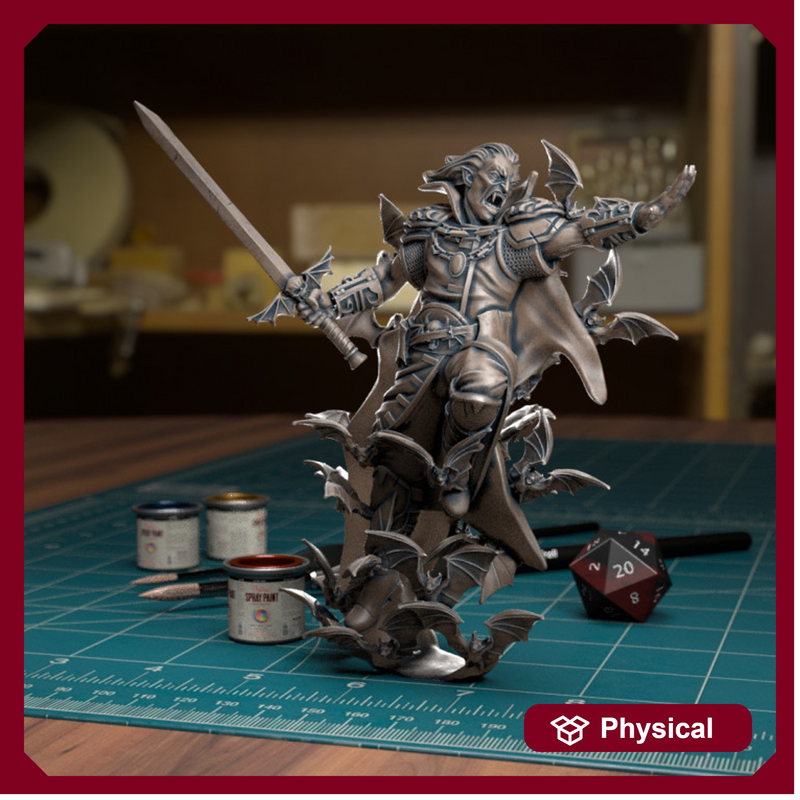 Vampire Lord Attacking - TytanTroll Miniatures - DnD - Fantasy