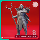 Druid - Human Male - Lvl 10 - Tabletop Miniatures (Pre-Supported)