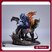 Ancient Elemental Dragon Greatwyrm Miniature Unpainted Resin D&D 5e 2024 Pathfinder 5 Scales Boss - Only-Games