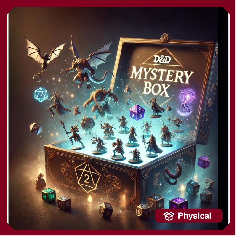 Miniatures Mystery Box D&D 5e Fantasy box of 5 or 10 minis + bases included | No Duplicates | Dungeons and Dragons Miniatures | Pathfinder | - Only-Games