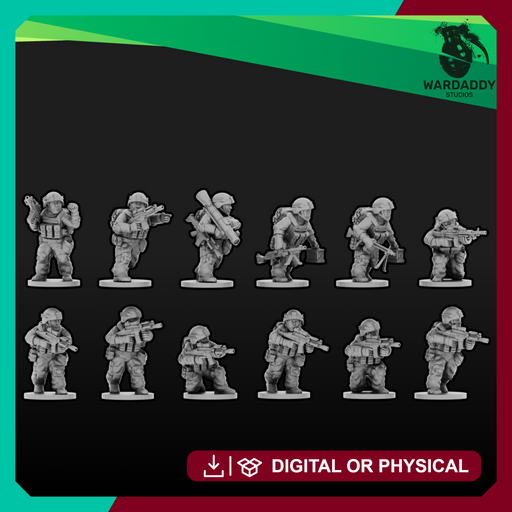 Modern NATO Infantry Alternate-Style Squad (15mm) - Only-Games
