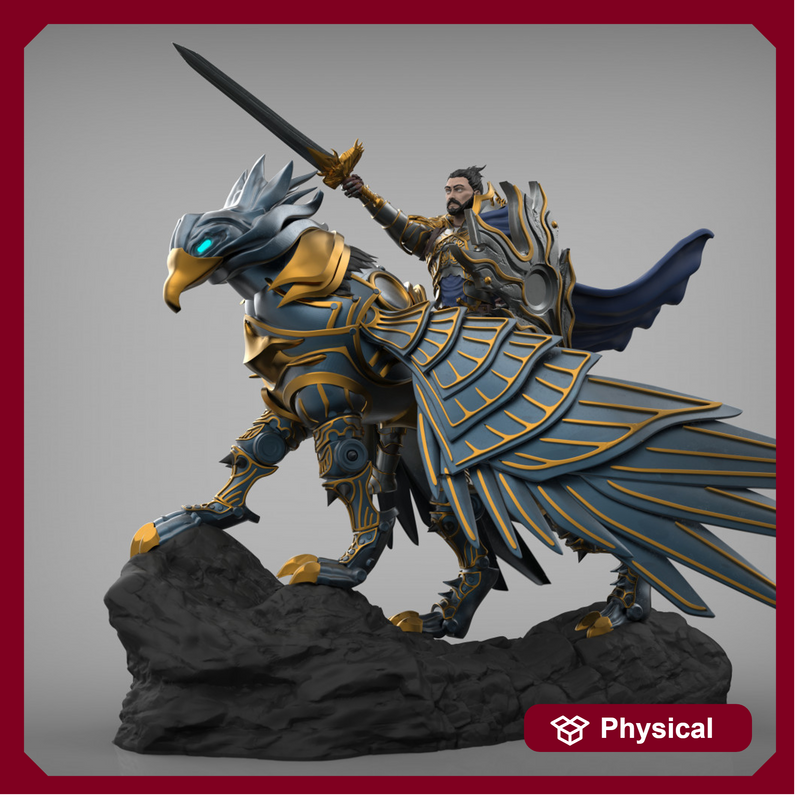 Isidore the Ironheart (Mounted on Griffin)