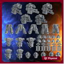 Millennium Wars Heavy Machine Gun Squad x5