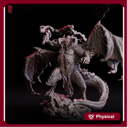 Bolrog Demon Devil Lord Pit Fiend (4 sizes) |  254mm Tall to top - Boss Monster Mini - Minis - D&D 5e - Pathfinder Figurine | Flesh of Gods - Only-Games