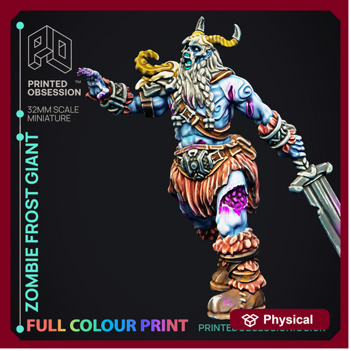 Zombie Frost Giant - Giant - Pre-Coloured - 32mm Scale - Only-Games