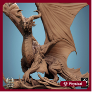 Legendary Dragon (4 sizes) D&D Miniature | 290mm Wing Span, 217mm Height | Resin Figurine | Dungeons and Dragons 5e Pathfinder | Great gift - Only-Games
