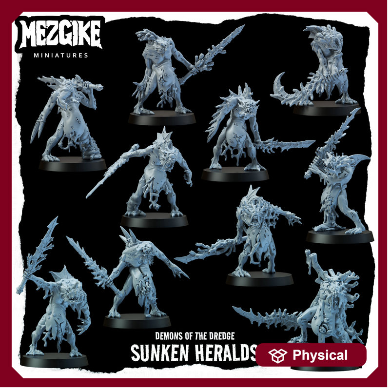 Sunken Heralds of the Dredge (10 physical miniatures) - Only-Games