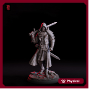 Hooded Rogue Miniature | Masked Assassin | Resin RPG Figure - Only-Games