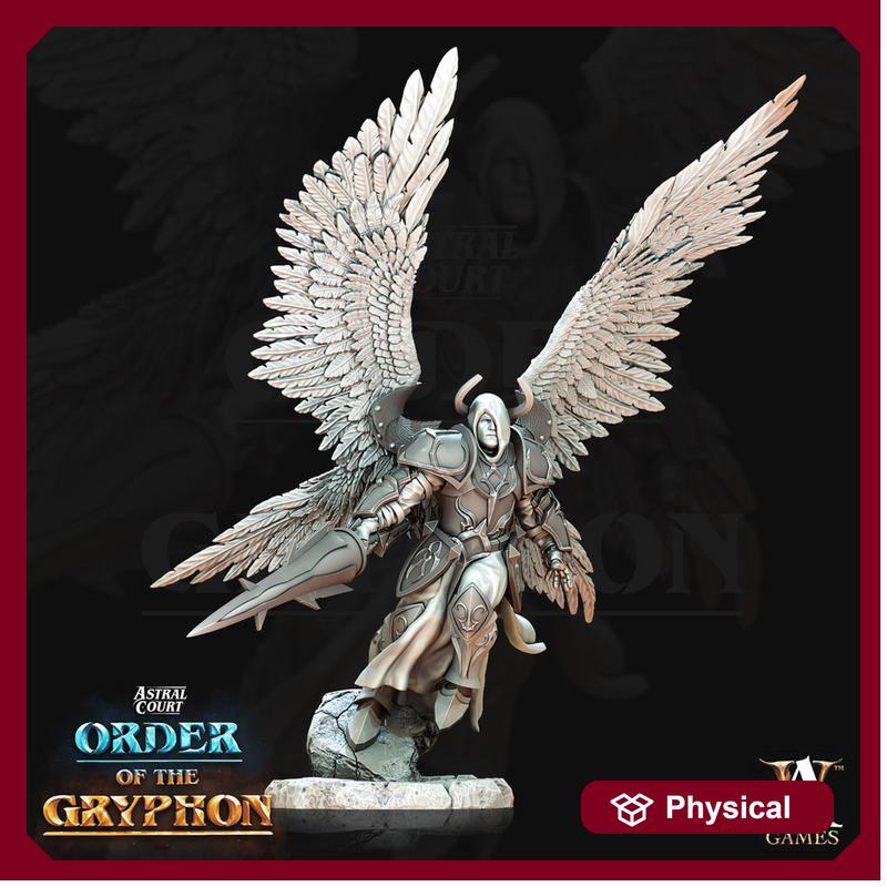 Male Celestial Angel, Solar, Deva | 28mm, 32mm, 75mm Scales | Dungeons and Dragons 5e figure | Pathfinder | Archvillain Games - Only-Games
