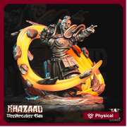 Dwarf Female Wizard Miniature | Mountain Dwarf | Dungeons and Dragons | 28mm, 32mm, 75mm Scales| Pathfinder | Unpainted | - Only-Games