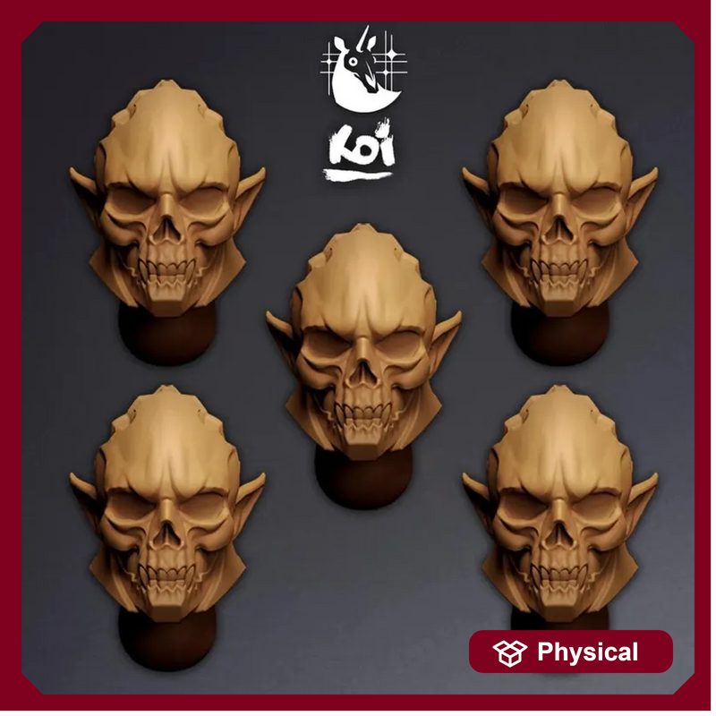 Ebonthorn Drakhuls Type 2 - Miniature Heads